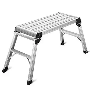 Giantex Work Platform Aluminum Step Ladder