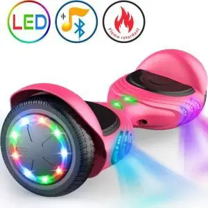TOMOLOO LED Hoverboard with Bluetooth Speaker