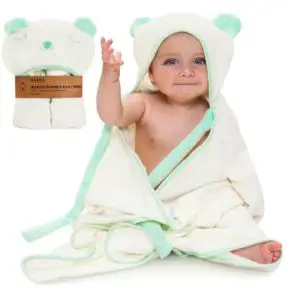Ha&Da Hypoallergenic Baby Hooded Bath Towel 