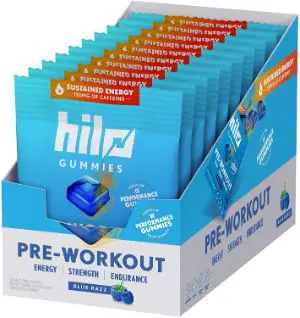 Hilo Nutrition Pre-Workout Energy Gummies Nitric Oxide Booster