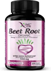 X Gold Health Premium Organic Beet Root Nitric Oxide Supplement