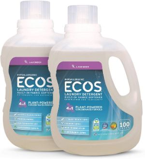 Earth Friendly Products ECOS 2X Hypoallergenic Liquid Laundry Detergent