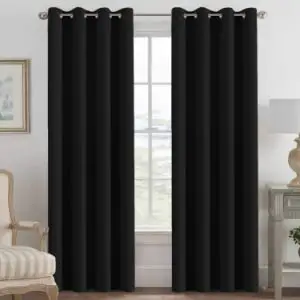 H.VERSAILTEX 100% Blackout Curtains Thermal Insulated Light Blocking Curtain