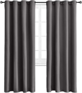 WONTEX Blackout Curtains Thermal Insulated with Grommet