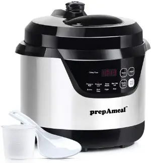 prepAmeal 3 Quart Electric Pressure Cooker 8-IN-1 Multi-Use Programmable Instant Cooker Electric Pressure Pot